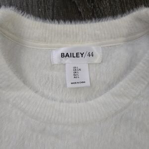 Bailey 44 White Fuzzy Sweater